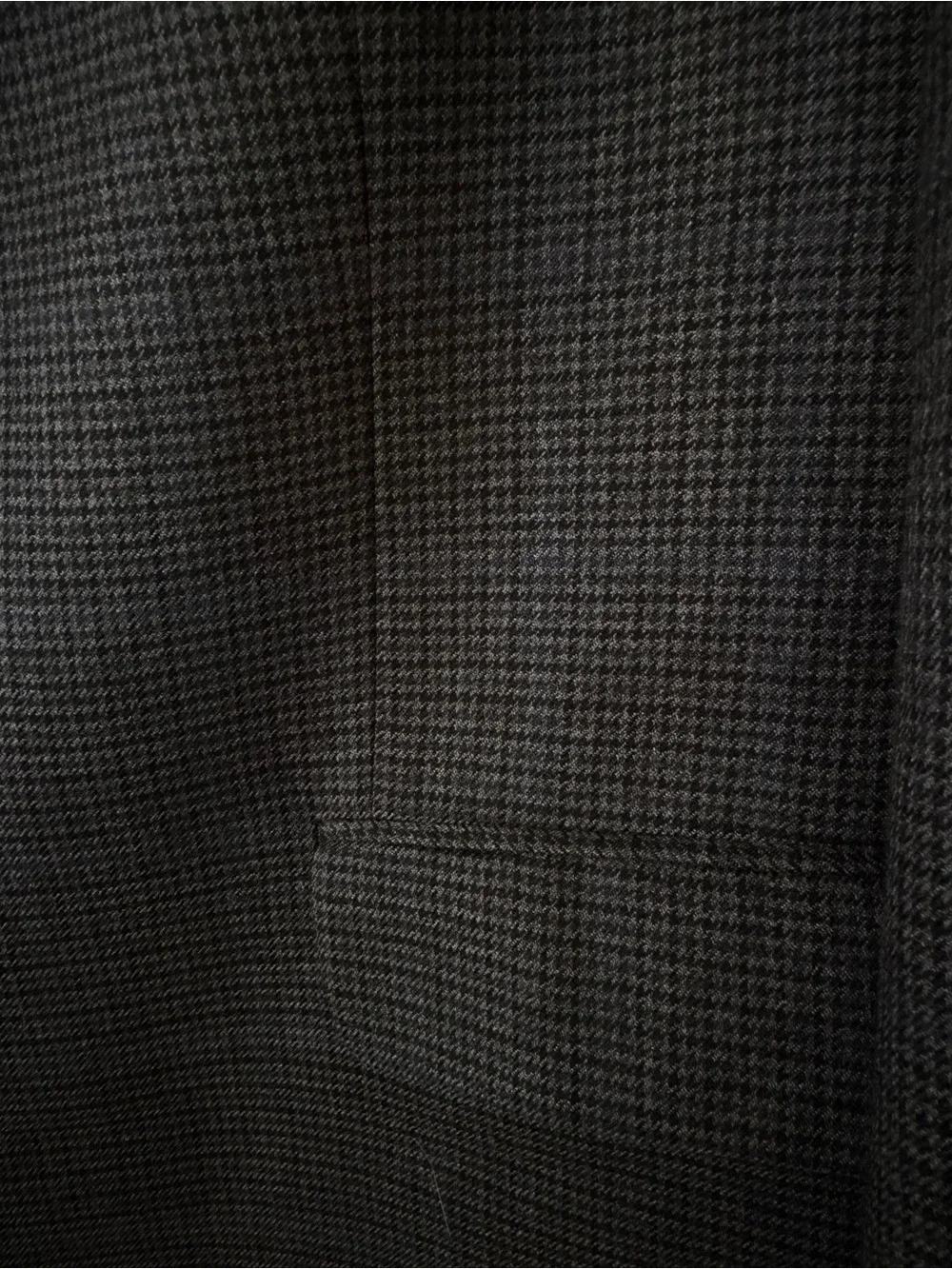 Brooks Brothers Wool Sport Coat Blazer 46R Charcoal Houndstooth Blue Windowpane